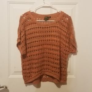 take out large holy sweater